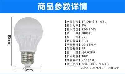 LED照明新选择 5W大功率E27球泡灯与防爆灯具的应用与优势